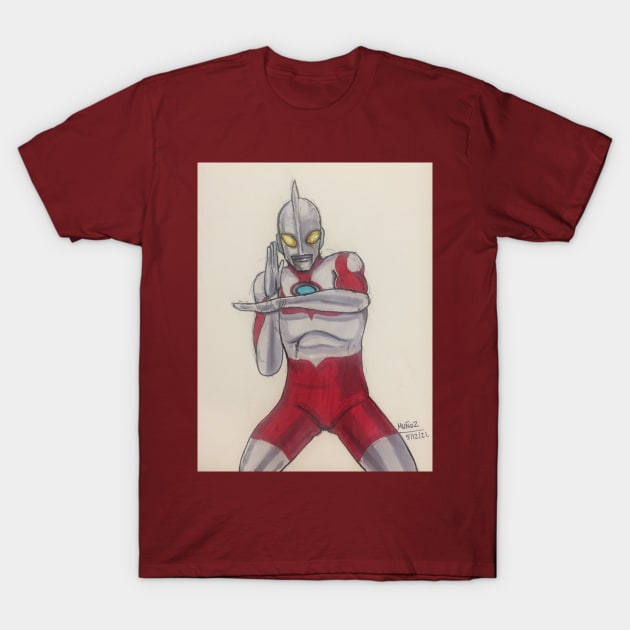 Ultraman T-Shirt by Fatmancomics